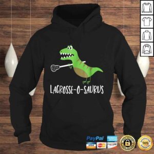 Hoodie Lacrosse Shirt Lax Player Dinosaur Dino Lover Sport Gift