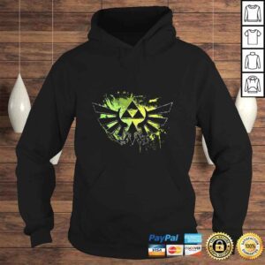 Hoodie Legend Of Zelda Triforce Logo Paint Splatter Gift Top