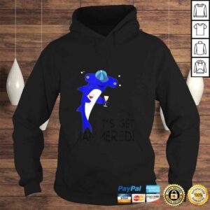 Hoodie Lets Get Hammerhead Shark Funny Drinkers Party Gift Shirt