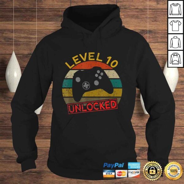 Level 10 Unlocked First 10th Birthday Anniversary Men Women TShirt - Image 4