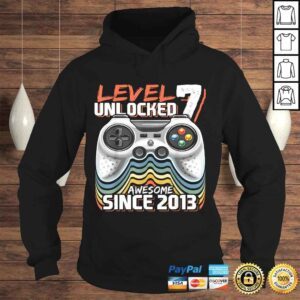 Hoodie Level 7 Unlocked Awesome 2013 Video Game 7th Birthday Shirt