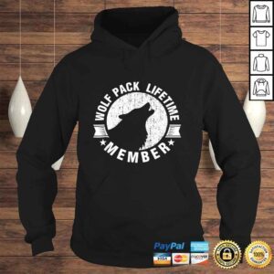 Hoodie Lifetime Wolf Pack Member Distressed Howling Shirt