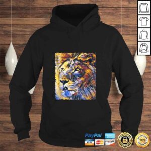 Hoodie Lion Art Color Painting Gift Animal African Lions Lover TShirt