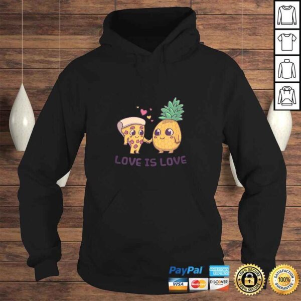 Love Cute Pride Pineapple Pizza Shirt - Image 4