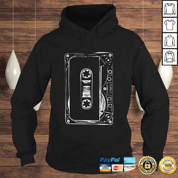 Love Retro Mixtape 80's Blank Cassette Tape Shirt Gift - Image 4