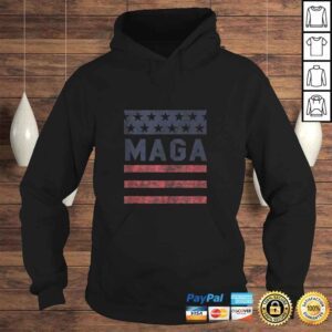 Hoodie MAGA Stars Stripes Retro Vintage Distressed Graphic TShirt