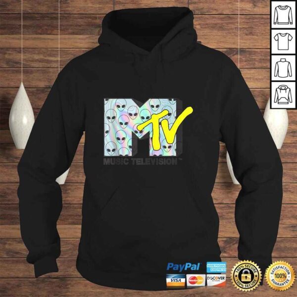 MTV Logo Alien Heads Tee T-Shirt - Image 4