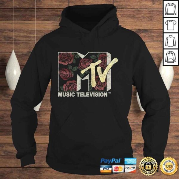 MTV Rose Floral Music Television Logo Pullover Hoodie - Image 4