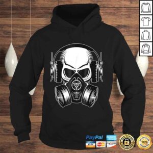 Hoodie MUSIC SKULL GAS MASK