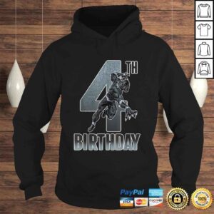 Hoodie Marvel Black Panther Action Pose 4th Birthday Graphic Tee