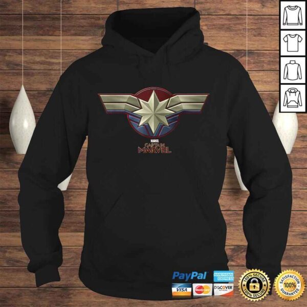 Marvel Captain Marvel Movie Chest Symbol Shirt - Image 4