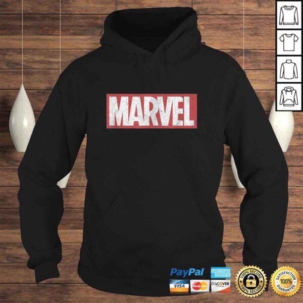 Marvel Classic Distressed Logo Graphic Shirt C2 - Image 4