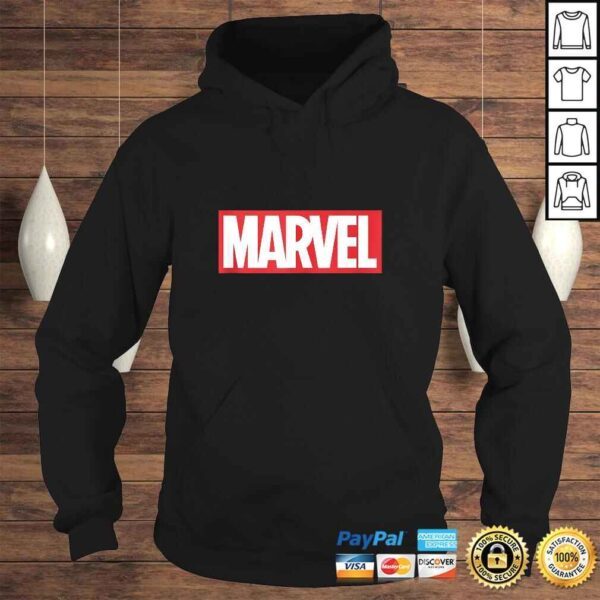 Marvel Classic Red Brick Logo Gift TShirt - Image 4