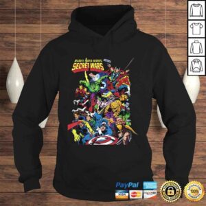 Hoodie Marvel D23 Exclusive Secret Wars Franchise Hero Collage Tee Shirt