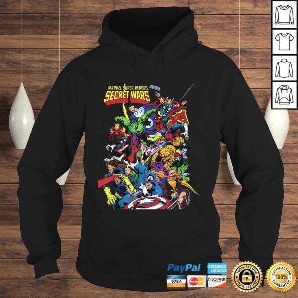 Marvel D23 Exclusive Secret Wars Franchise Hero Collage Tee Shirt - Image 4