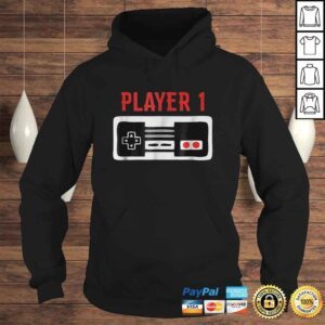 Hoodie Matching Family Shirt Player 1 Video Game Gift Top