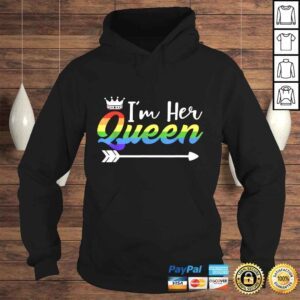 Hoodie Matching Lesbian Couple Gift Her Queen Girlfriend Pride LGBTee Shirt