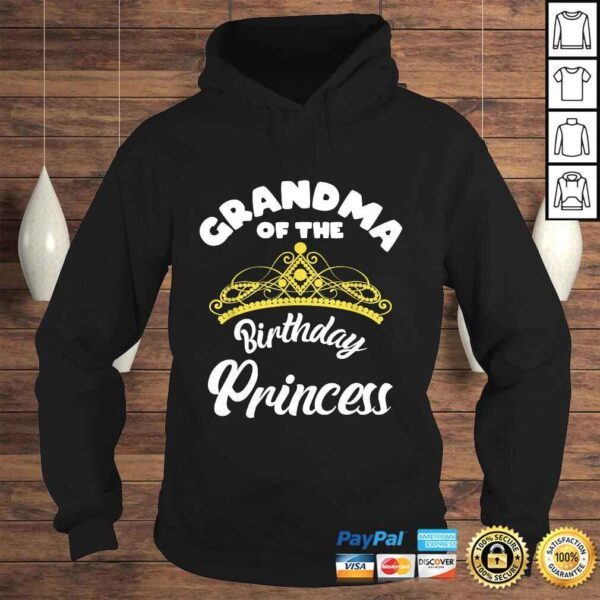 Matching Princess Birthday Grandma of Birthday Princess TShirt - Image 4