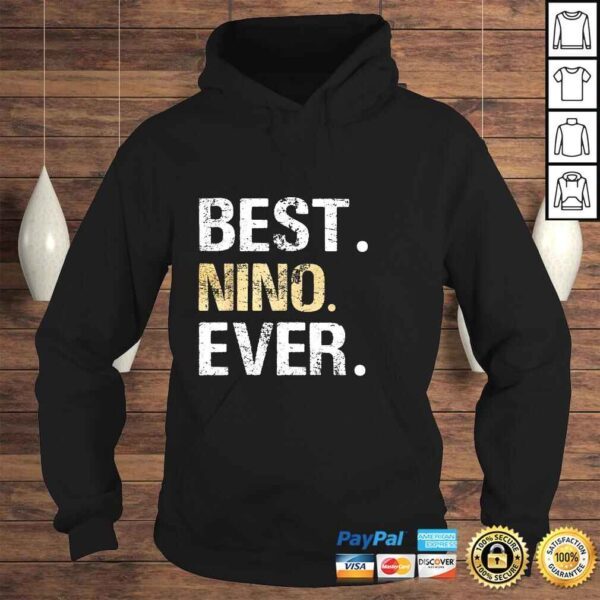 Mens Best Nino Ever graphic Gift for Spanish Mexican Godfather Shirt - Image 4