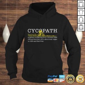 Hoodie Mens Cycopath Shirt Mountain Bike Funny MTB Biker Biking Gift