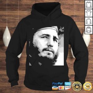 Hoodie Mens Fidel Castro Cuba Vintage PortraiTShirt