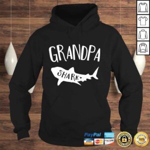 Hoodie Mens Grandpa Shark Doo Doo Shirt For Men Fathers Day Shirt