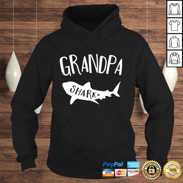 Mens Grandpa Shark Doo Doo Shirt For Men Father's Day Shirt - Image 4