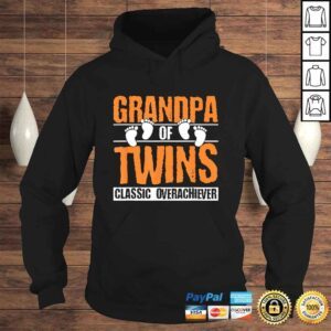 Hoodie Mens Grandpa of Twins Fathers Day Shirt