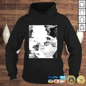 Hoodie Mens John F Kennedy 35th President JFK Smoking Cigar TShirt