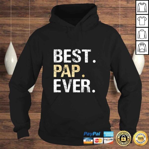 Mens Pap Gift from Granddaughter Grandson Best Pap TShirt - Image 4