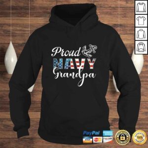 Hoodie Mens Proud Navy Grandpa Shirt Military Grandpa Tee