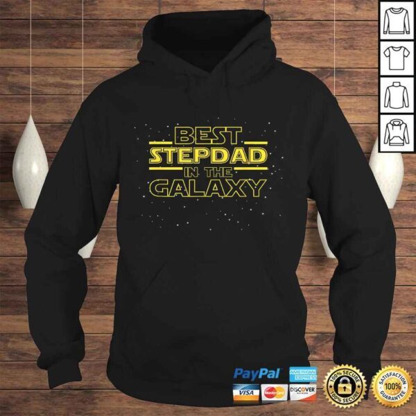 Mens Stepdad Shirt Gift, Best Stepdad in Galaxy Gift for Stepdad V-Neck T-Shirt - Image 4