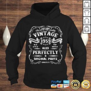 Hoodie Mens Vintage 1959 61th Birthday Shirt 61 years old TShirt