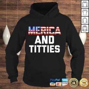 Hoodie Mens Womens 4th of July Gift Funny Merica TShirt