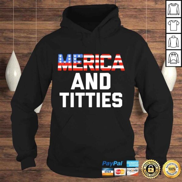 Mens Womens 4th of July Gift Funny Merica TShirt - Image 4