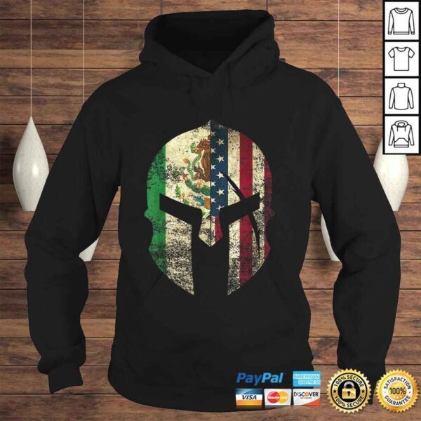 Mexican American Spartan Helmet Chicano Pride Shirt - Image 4