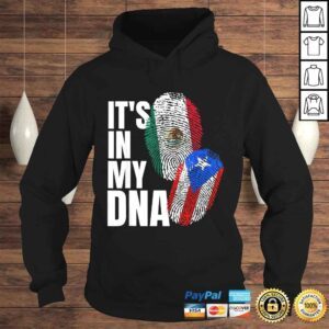 Hoodie Mexican And Puerto Rican DNA Mix Flag Heritage TShirt