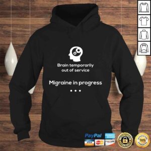 Hoodie Migraine Awareness Shirt Brain Out Of Service