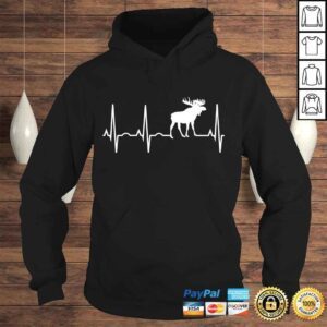 Hoodie Moose HeartbeaShirt for Moose Lovers Moose Gift TShirt