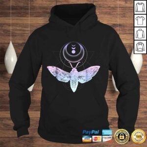 Hoodie Moth And Crescent Moon Shirt Witchy Pastel Goth Tshirt