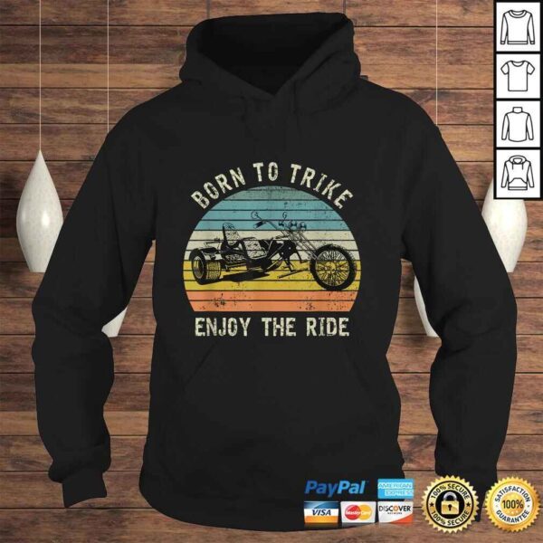 Motorcycle Trike Motortrike Born to Trike Biker TShirt - Image 4