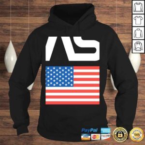 Hoodie NASA Worm Logo With American Flag Pullover Hoodie