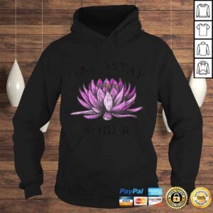 Hoodie Namastay Sober NA AA 12 Step Recovery VNeck TShirt