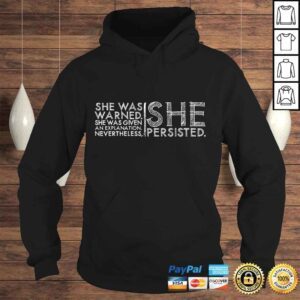 Hoodie Nevertheless She Persisted LetLizSpeak by SpreadTee Shirt