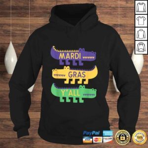 Hoodie New Orleans Mardi Gras For Kids Funny Gator Carnival Costume Gift Top