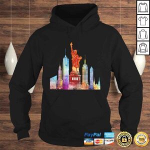 Hoodie New York City Watercolor Statue Of Liberty NYC Shirt Tee