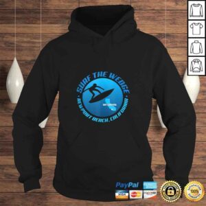 Hoodie Newport Beach Wedge Surf Spot Barrel Riding TShirt