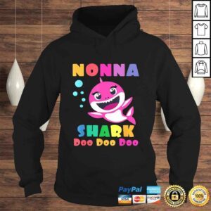 Hoodie Nonna Shark Shirt Funny Mothers Day Gift For Womens Mom Tee Shirt