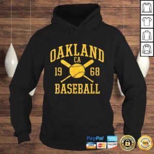 Hoodie Oakland Baseball Vintage OAK Pride Retro Distressed Shirt