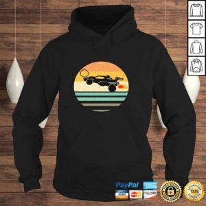 Hoodie Octane Rocket Soccer Retro Sunset Distressed Graphic Pullover Hoodie